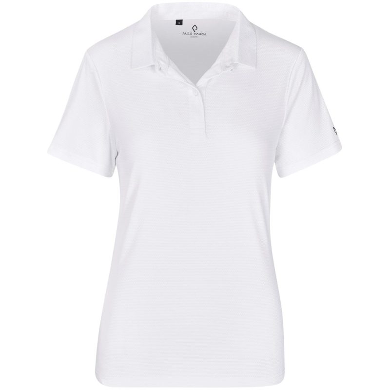 WHITE Ladies Alex Varga Skylla Golf Shirt