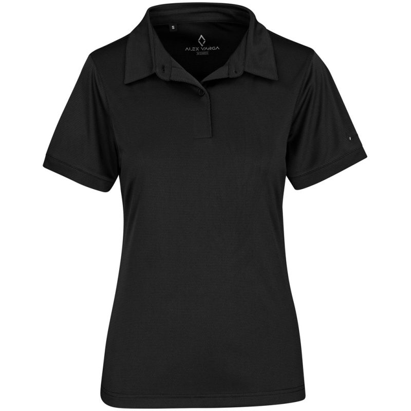 BLACK Ladies Alex Varga Callidora Golf Shirt