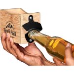 Okiyo Kanpai Bamboo Coaster & Bottle Opener Set