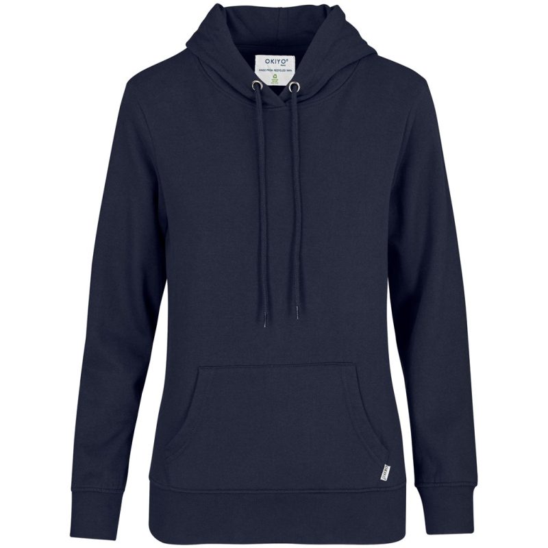 NAVY Ladies Okiyo Recycled Hooded Sweater