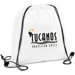 SOLID WHITE Altitude Whitefield Non-Woven Drawstring Bag