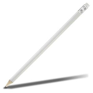 SOLID WHITE Altitude Basix Wooden Pencil