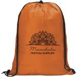 ORANGE Altitude Daily 190T Drawstring Bag