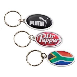 SILVER Altitude The Oval Dome Keyholder