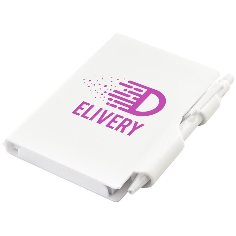 SOLID WHITE Altitude Nifty Mini Notebook & Pen