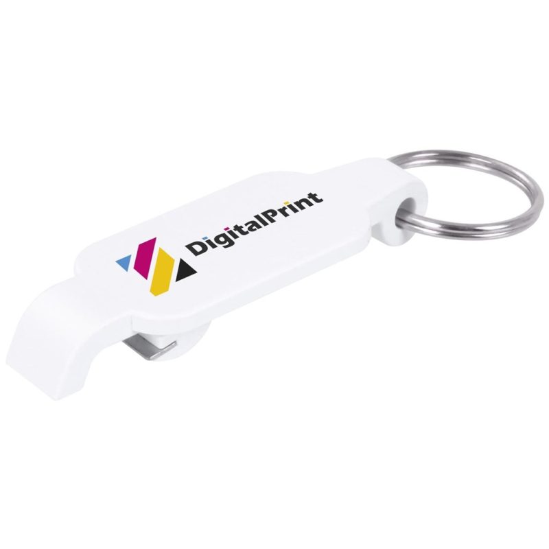 SOLID WHITE Altitude Pop Bottle Opener Keyholder