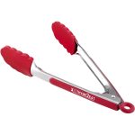 RED Altitude Crafty Chef Silicone Tongs - Red