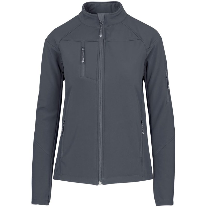 CHARCOAL Ladies Alex Varga Elysium Softshell Jacket