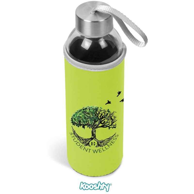 LIME Kooshty Neo Glass Water Bottle - 500ml