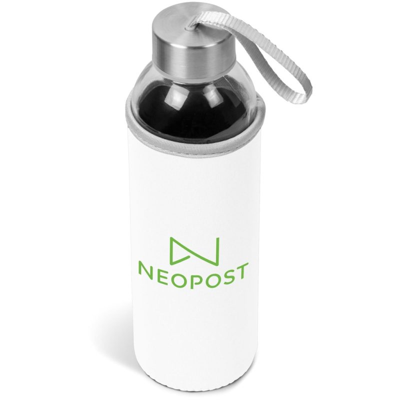 SOLID WHITE Kooshty Neo Glass Water Bottle - 500ml