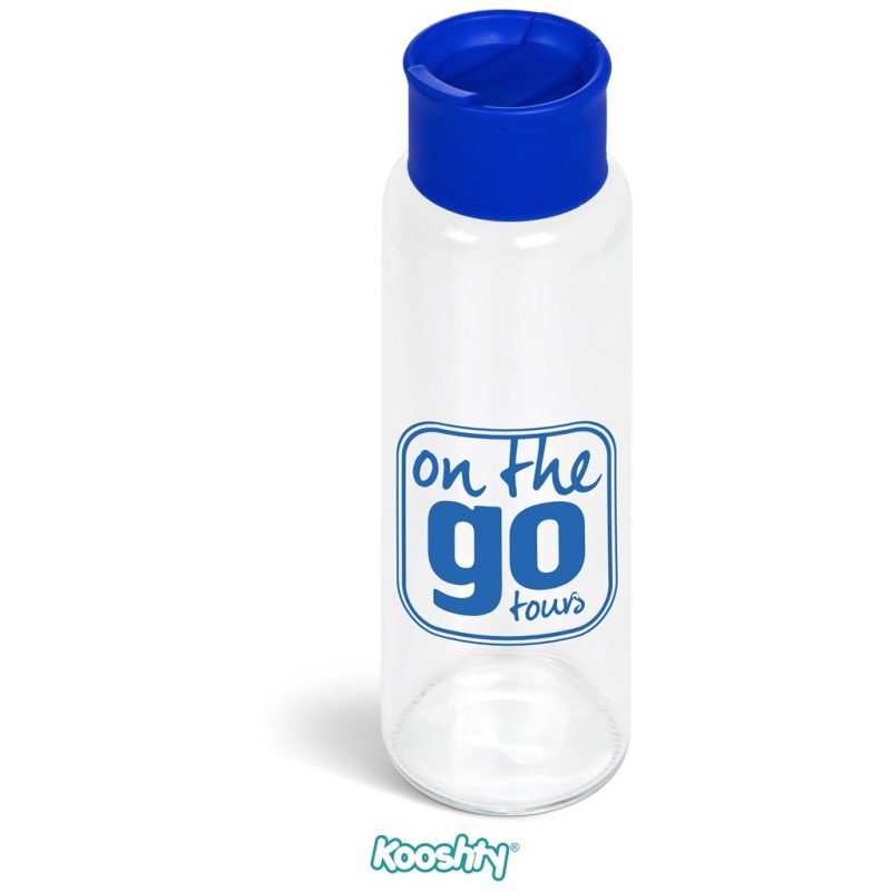 BLUE Kooshty Boost Glass Water Bottle - 700ml
