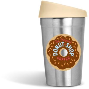 Kooshty Go-Jo Stainless Steel & Plastic Double-Wall Tumbler - 350ml - Cream