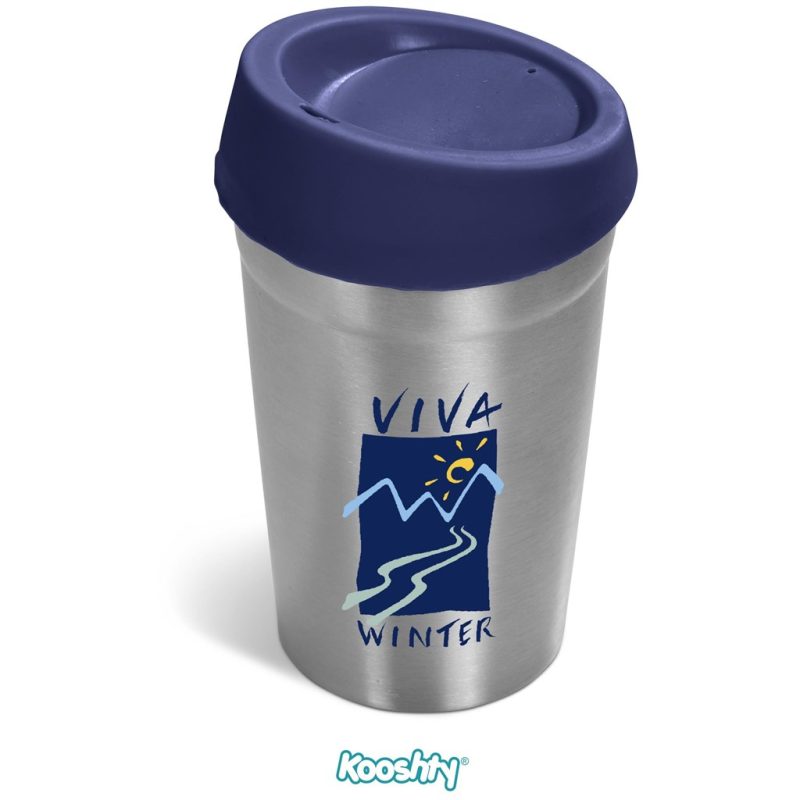 NAVY Kooshty Go-Jo Stainless Steel & Plastic Double-Wall Tumbler - 350ml