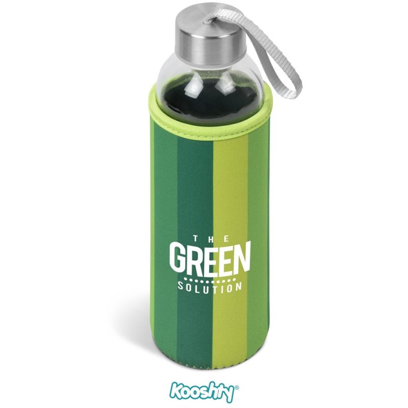 LIME Kooshty Quirky Glass Water Bottle - 500ml
