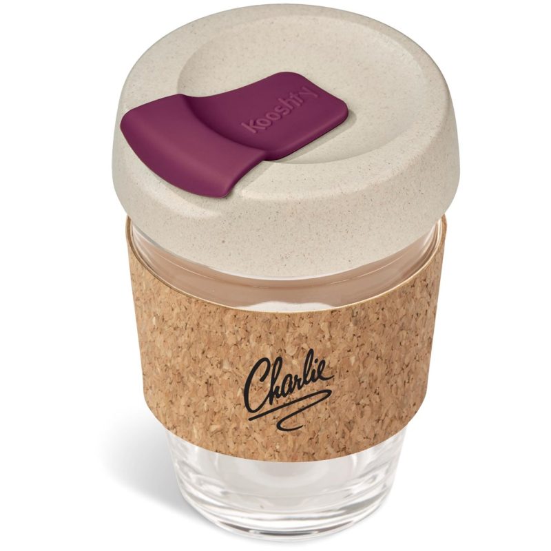 MAROON Kooshty Kork Chacha Glass Kup - 340ML