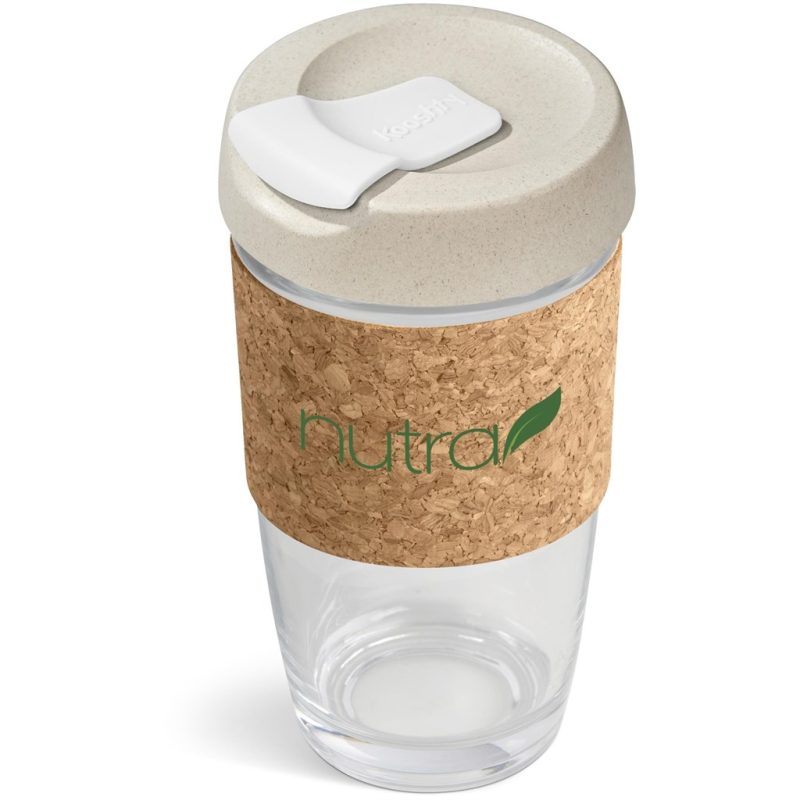 SOLID WHITE Kooshty Jumbo Kork Chacha Glass Kup - 480ML