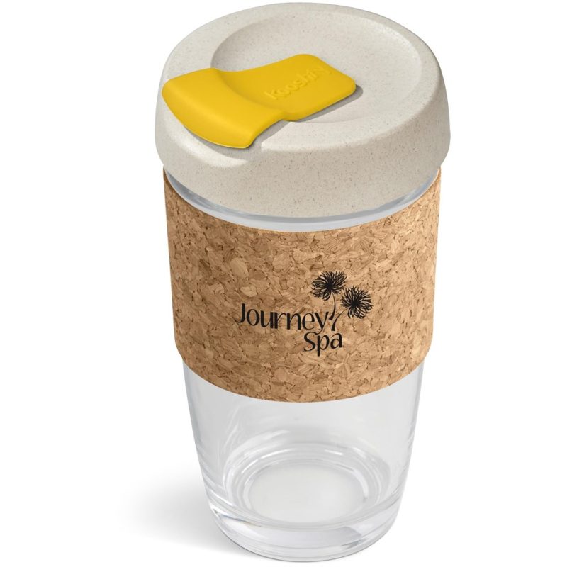 YELLOW Kooshty Jumbo Kork Chacha Glass Kup - 480ML