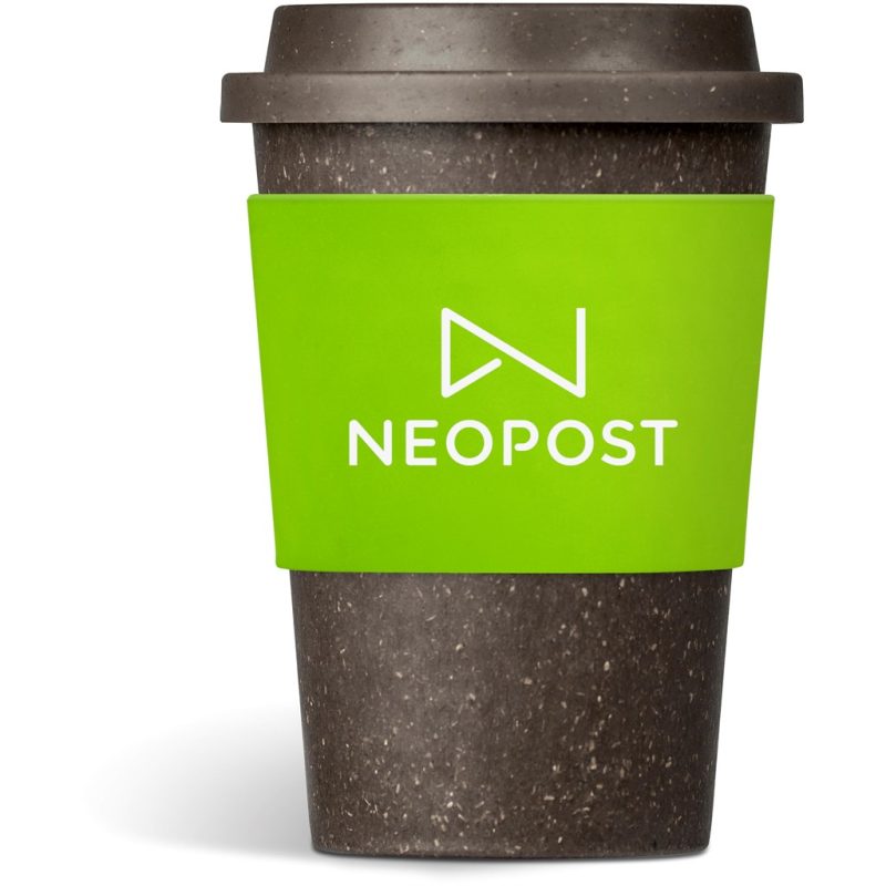 Lime Kooshty Brown Bean Plastic Double-Wall Tumbler – 400ml