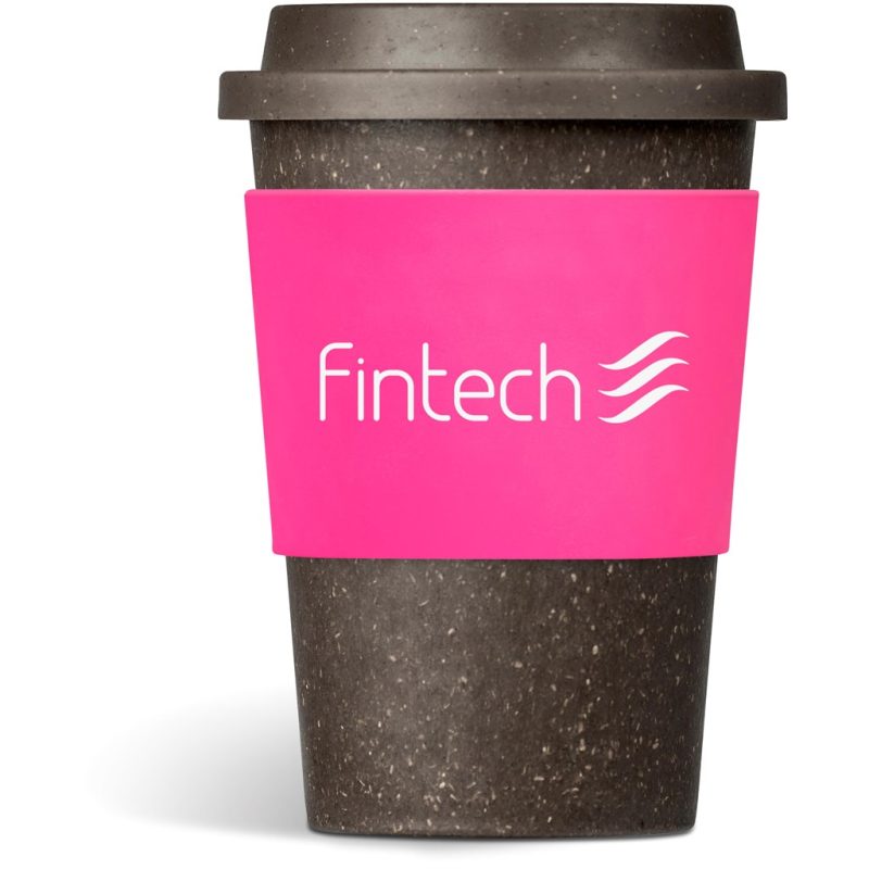 Pink Kooshty Brown Bean Plastic Double-Wall Tumbler – 400ml