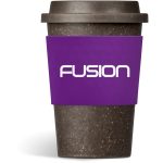 Purple Kooshty Brown Bean Plastic Double-Wall Tumbler – 400ml