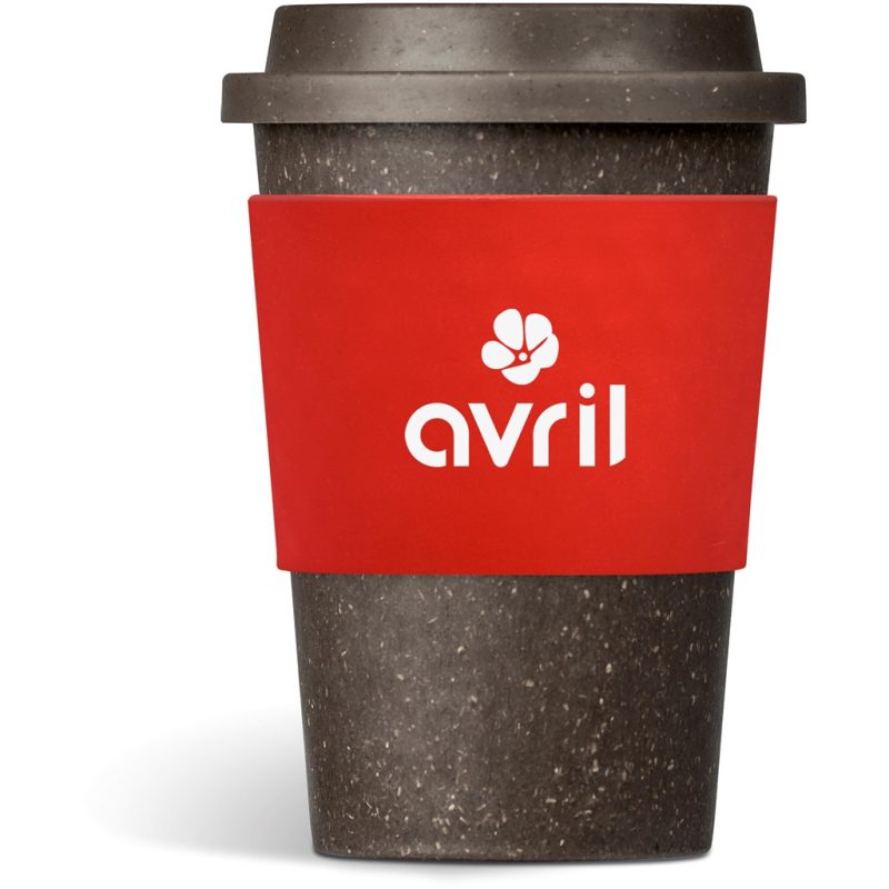 Red Kooshty Brown Bean Plastic Double-Wall Tumbler – 400ml