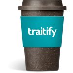 Turquoise Kooshty Brown Bean Plastic Double-Wall Tumbler – 400ml