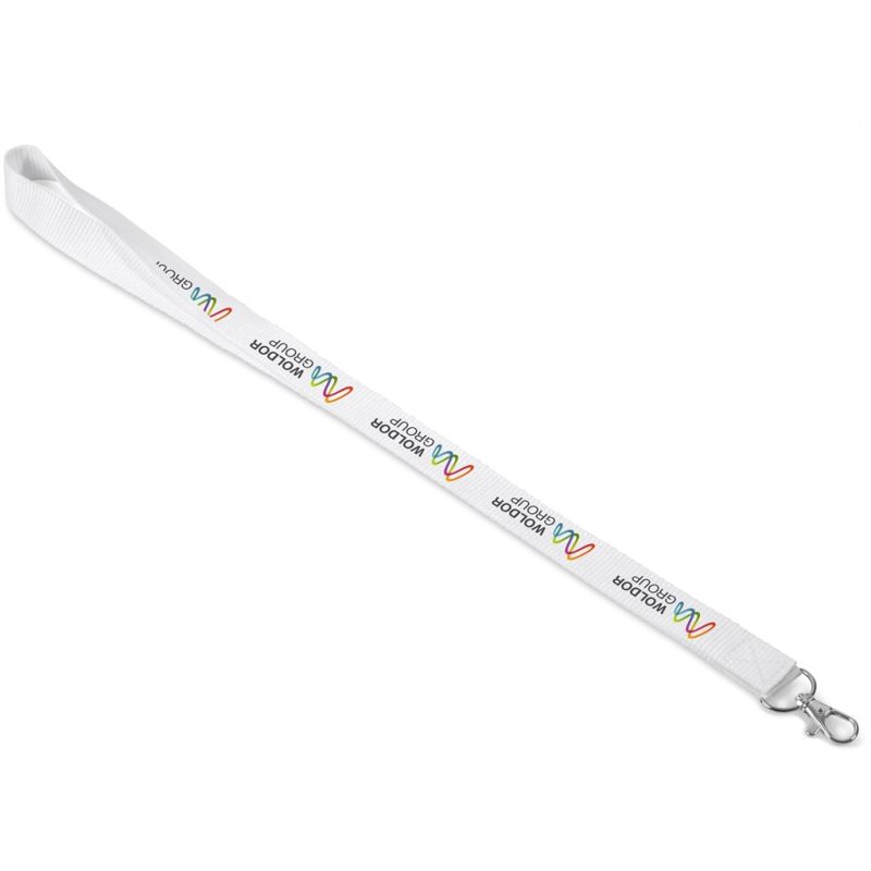 SOLID WHITE Altitude Basix Lanyard