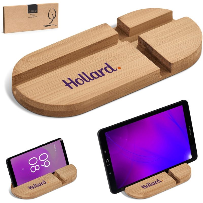 Okiyo Kurosu Bamboo Phone Stand