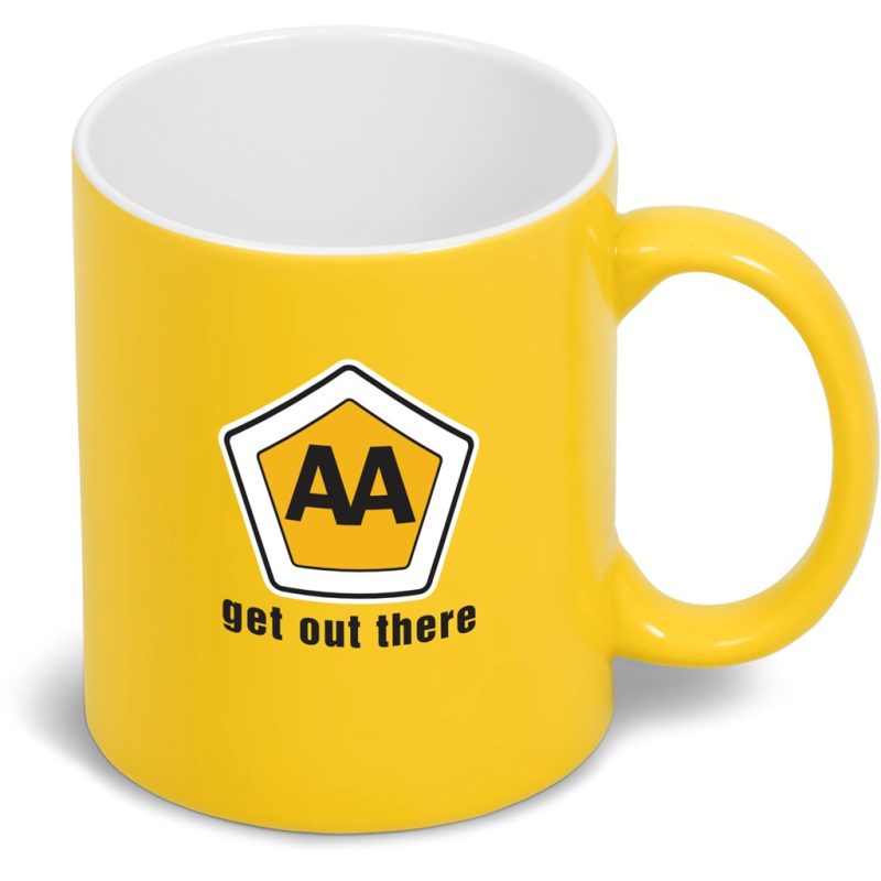 YELLOW Omega Ceramic Coffee Mug - 330ml