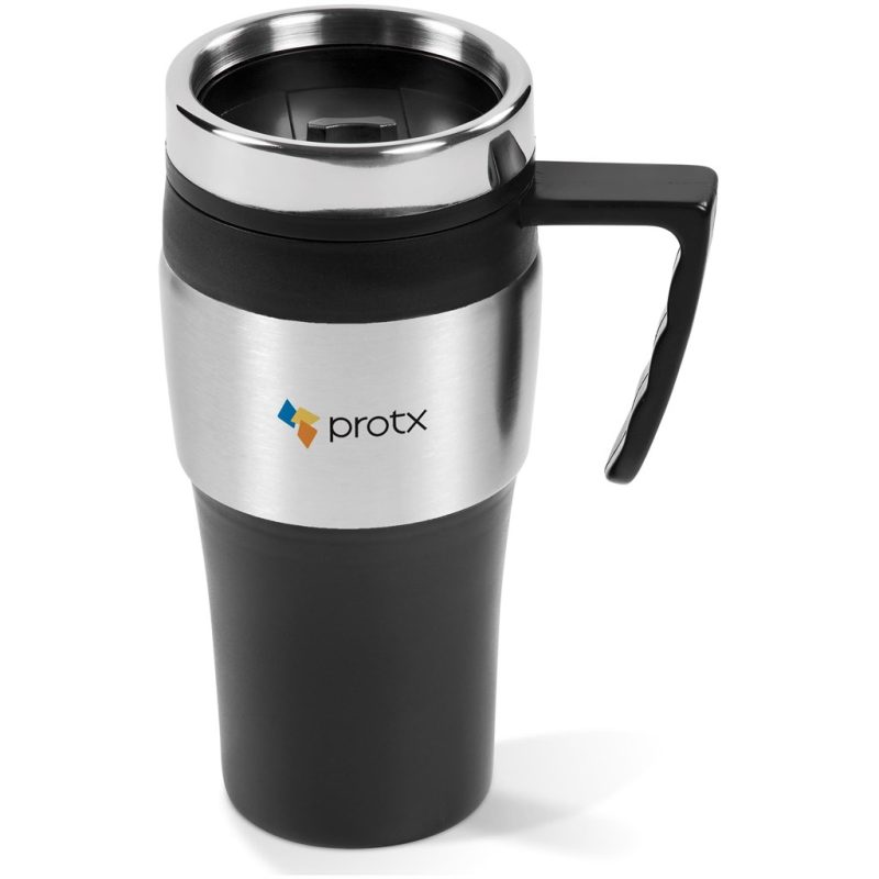 BLACK Altos Stainless Steel & Plastic Double-Wall Mug - 450ml