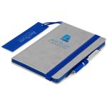 BLUE Altitude Colourblock A5 Soft Cover Notebook