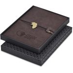 BROWN Andy Cartwright Afrique Cowskine A5 Soft Cover Notebook