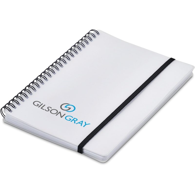 SOLID WHITE Altitude Noodle A5 Spiral Notebook
