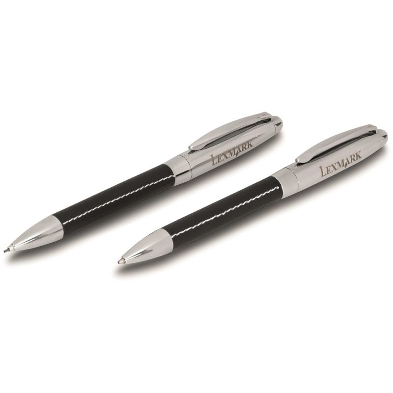 BLACK Charisma Ball Pen & Pencil Set - Black