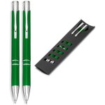 GREEN Electra Ball Pen & Pencil Set