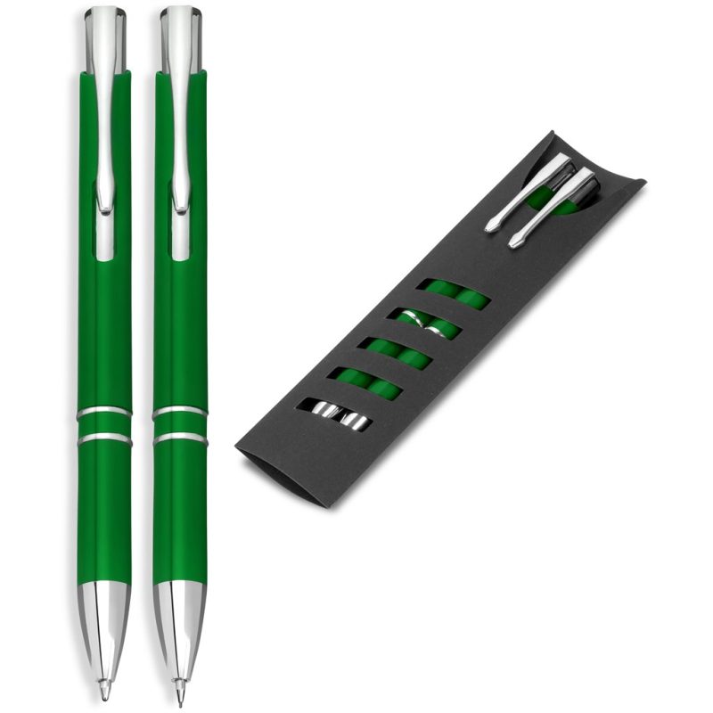 GREEN Electra Ball Pen & Pencil Set