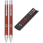 RED Electra Ball Pen & Pencil Set