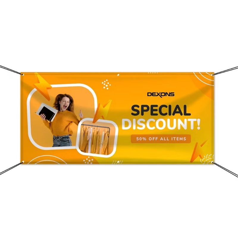 Custom Printed PVC Banner 1.2m x 0.6m | FREE Design Included!