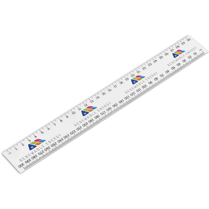 SOLID WHITE Altitude Frontline 30cm Ruler