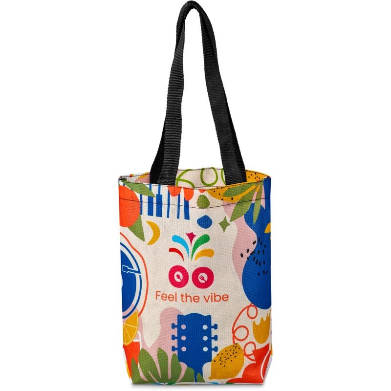Pre-Printed Sample Hoppla Bayside Recycled PET Stitch-Bond Shopper