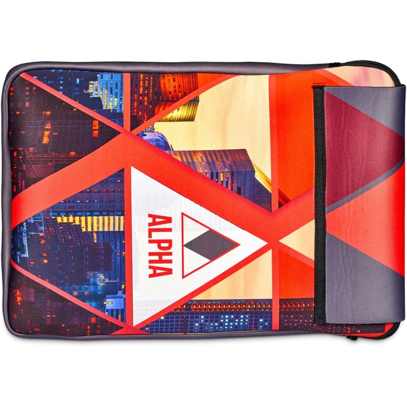 Pre-Printed Sample Hoppla Grotto Neoprene 13-inch Laptop Sleeve With Build-In Mouse Pad