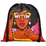 Pre-Printed Sample Hoppla Indian Midi Polyester Drawstring Pouch
