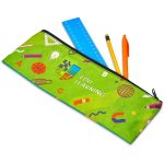 Pre-Production Sample Hoppla Parker Recycled PET Stitch-Bond Pencil Case