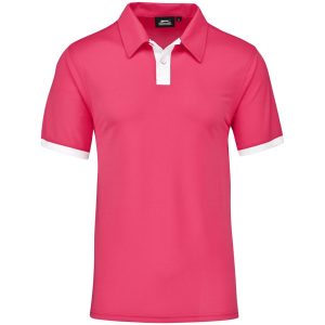 PINK Mens Contest Golf Shirt - Pink