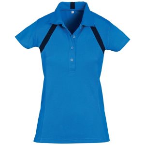 BLUE Ladies Jebel Golf Shirt - Blue