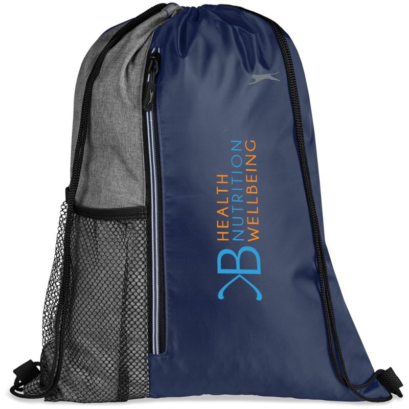 NAVY Slazenger Wembley Drawstring Bag