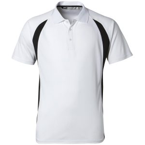 WHITE Mens Apex Golf Shirt - White