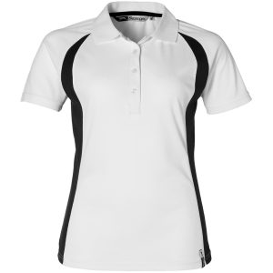 WHITE Ladies Apex Golf Shirt - White