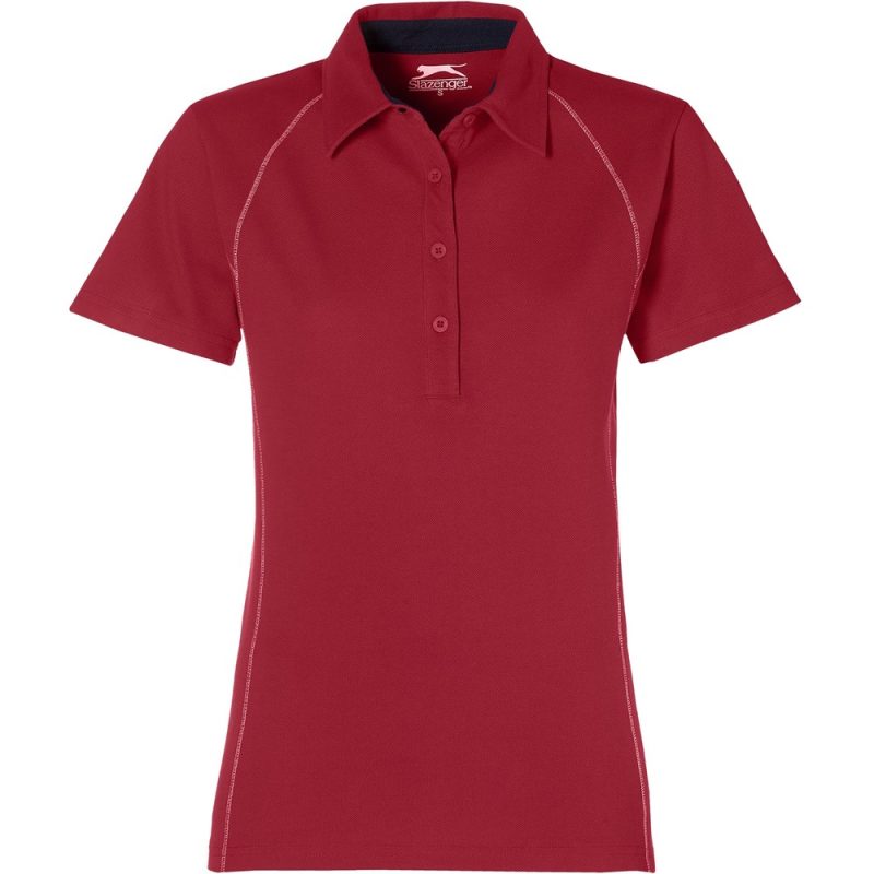 RED Ladies Victory Golf Shirt - Red