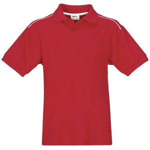 RED Mens Backhand Golf Shirt - Red